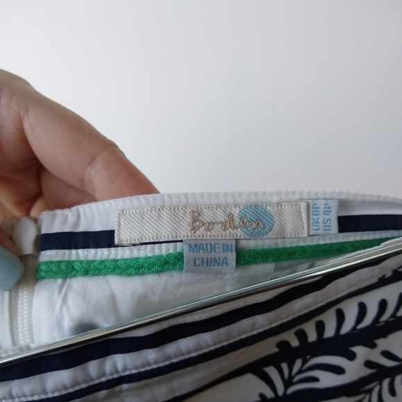 💙 anthropologie boden striped floral A line skirt - Picture 3 of 3